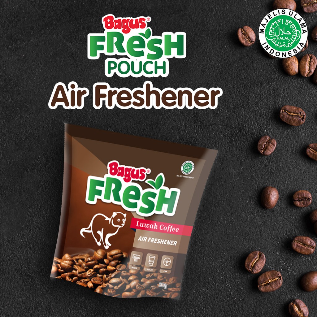 Bagus FRESH Air Freshener Pouch 50g Luwak Coffee Pewangi Pengharum Ruangan W-21522