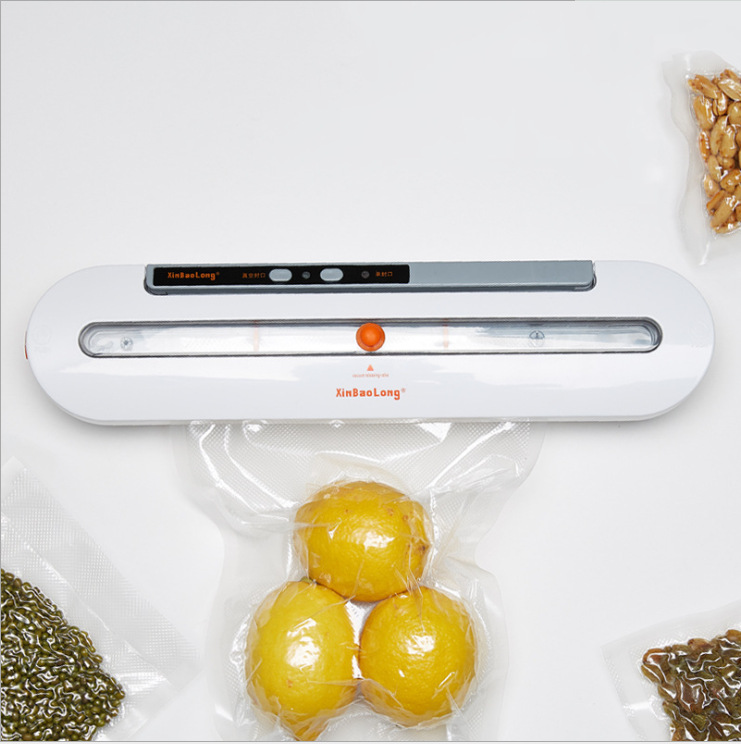 Food Vacuum Sealer Mesin Vakum Makanan Sealer Vacuum Machine with 10pcs Plastik Sheet