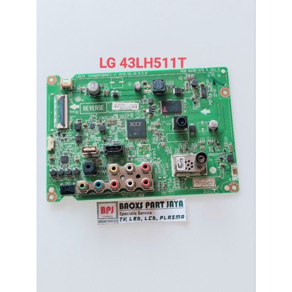 MB TV LG 43LH511T - MAINBOARD TV LED LG 43LH511 - LG43LH511 T