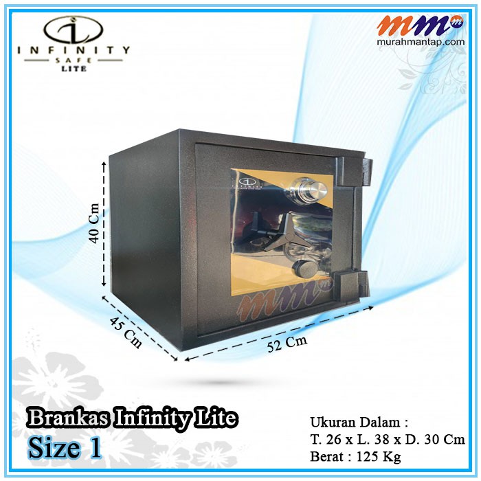 Brankas Murah Infinity Lite Size 1, Brankas Murah Tinggi 40 Cm