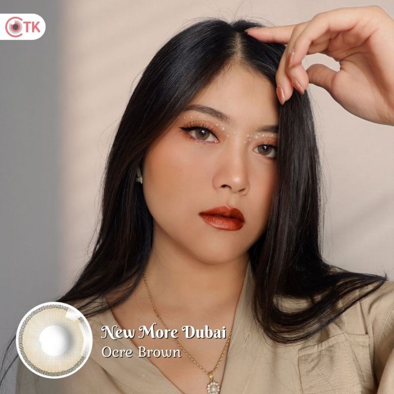 Softlens NEW MORE DUBAI 14.5 MM OCRE BROWN MINUS -0.50 S.D -10.00 by CTK