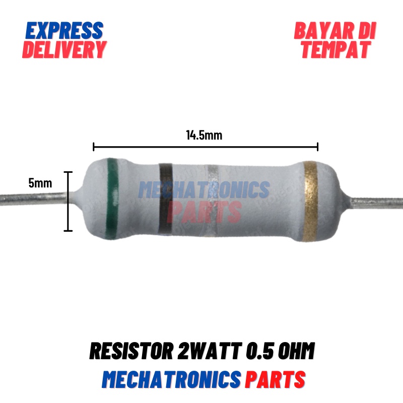 [PAS-9266] RESISTOR 2WATT 0.5OHM