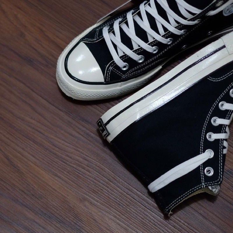 Sepatu Converse 70s Hi Black Egret /Converse 70s Hight Hitam Premium Terlaris