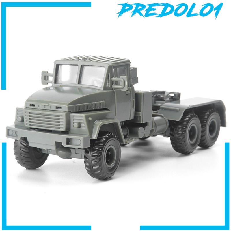 (Predolo1) Mainan Mobil Truk Rakit DIY Skala 1: 72 Untuk Dekorasi Ruang Tamu