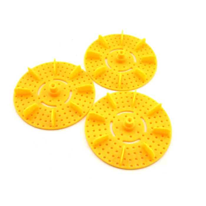 72x1.95mm Yellow paddle wheel propeller Multifunction Propeller Oars 72x1.95 mm for boat RC robot