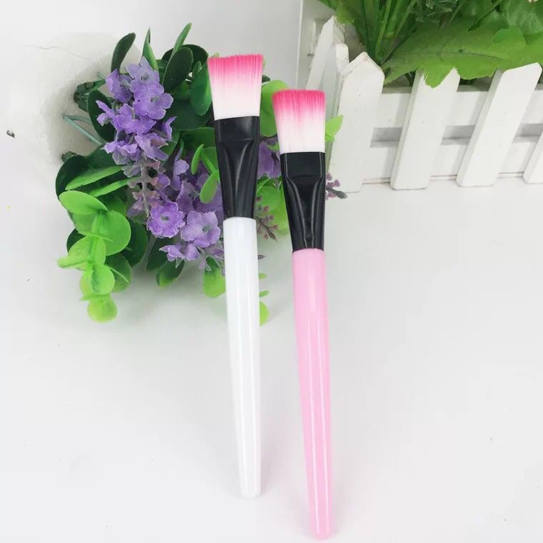 [BISA COD] 1 PCS Kuas Masker Wajah Transparan Kuas Putih Pink