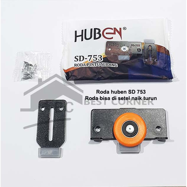 Roda Pintu Lemari Geser Huben SD 753 / Roda Pintu Sliding Huben