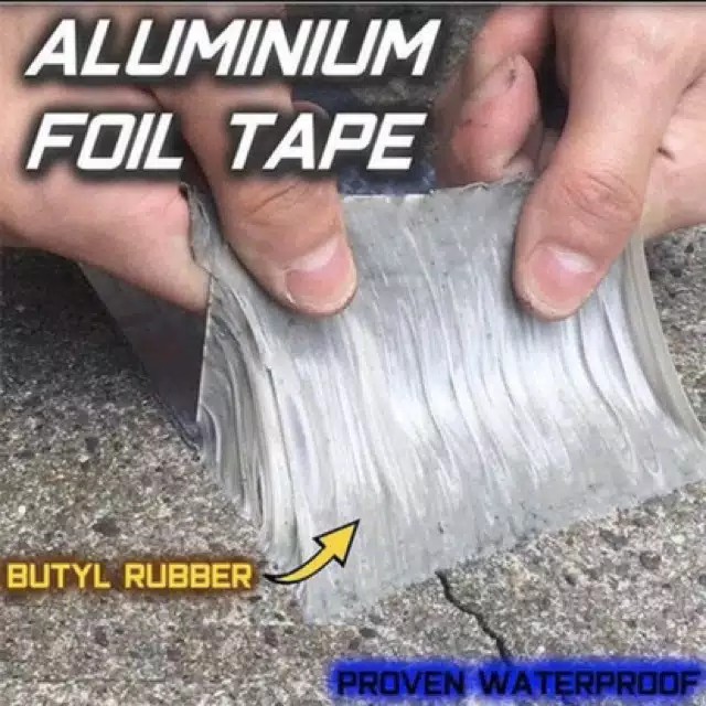 OS Tape Anti Bocor Anti Air Selotif Perekat Atap Ruangan Lakban Aluminium Tahan Panas Air 5cm x 5m
