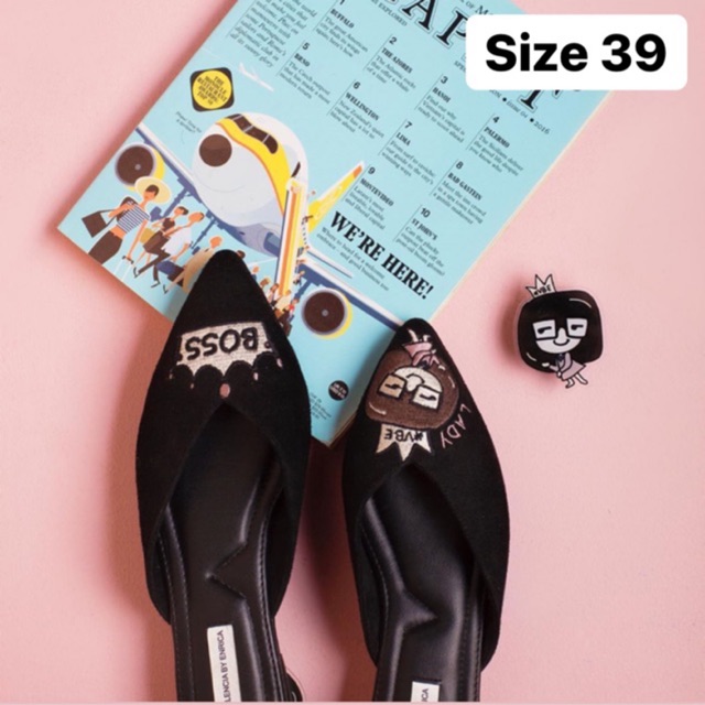 NEW Passion Mules Black Valencia by Enrica 39