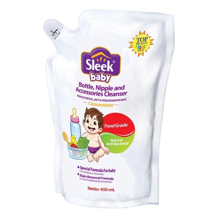 Sleek pencuci botol bayi 450ml