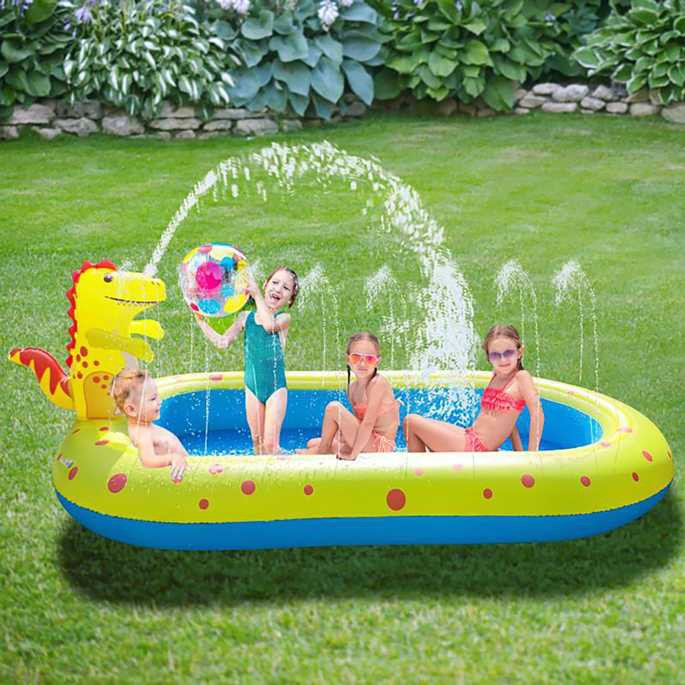 Kolam Renang Angin Wahana Bermain Air Mini Anak Inflatable Swimming Pool Berkualitas Perlengkapan Berenang Mandi Bola