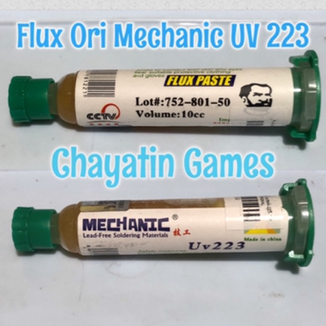 FLUX ORI MECHANIC UV 223 - PASTA SOLDER - MINYAK SOLDER MECHANIC 10cc