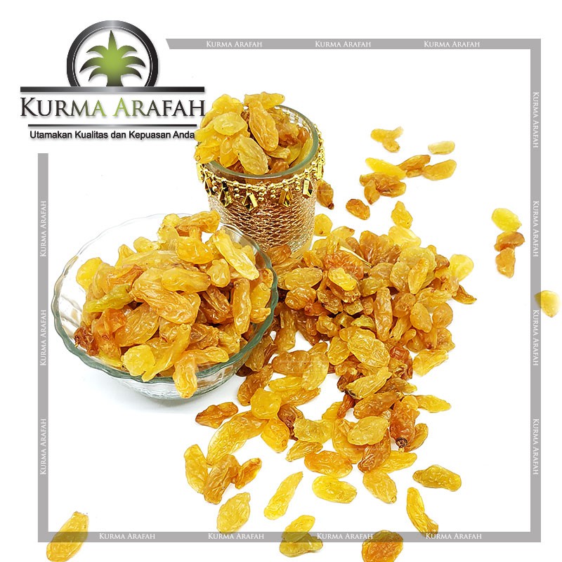 Kismis Anggur Asem Manis / Dried Fruit Camilan Import sehat Oleh Oleh Haji