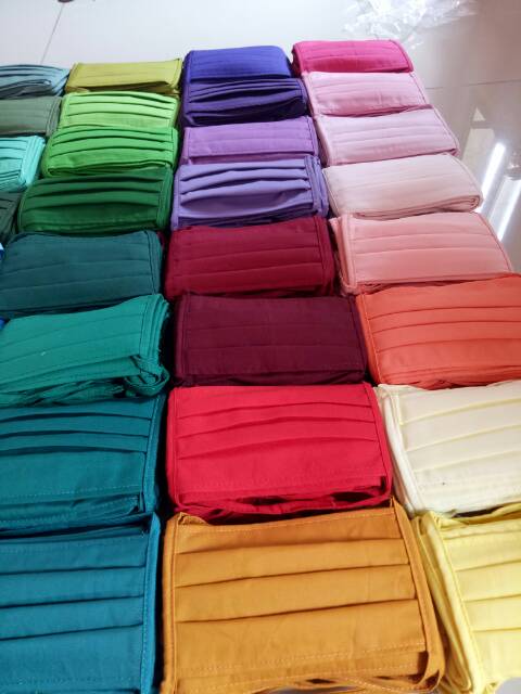 masker hijab tali polos