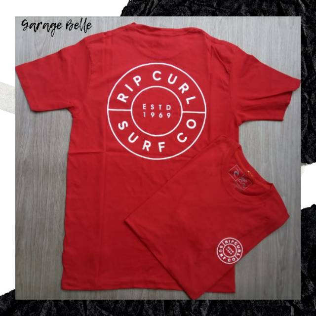 Kaos Premium Ori Ripcurl Red