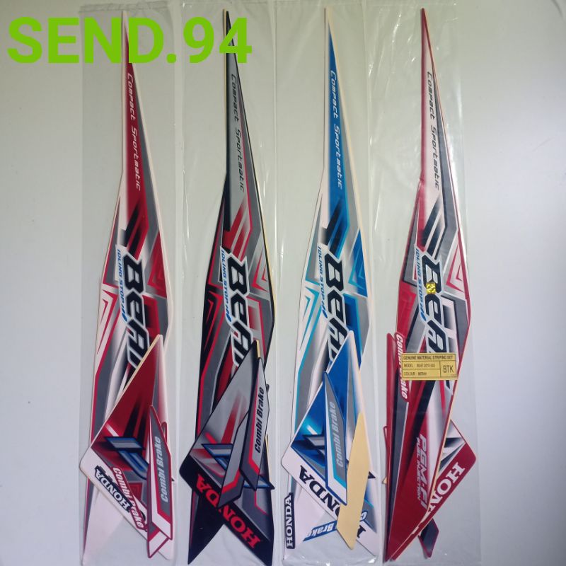 striping sticker Honda Beat fi ISS idling stop 2015