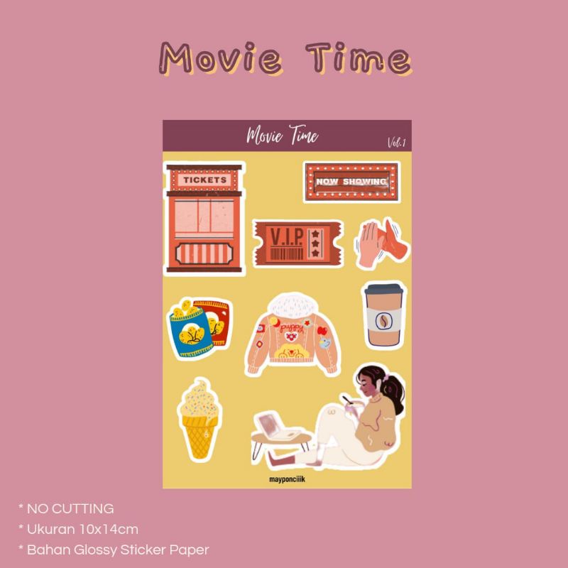 

Sticker Sheet Series MOVIE TIME Vol.1
