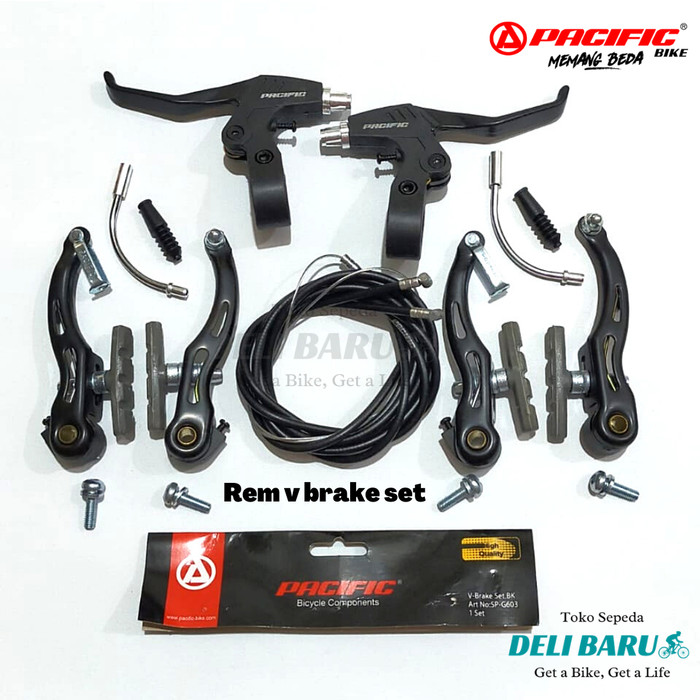REM V BRAKE SEPEDA ANAK BMX MTB PACIFIC SETENGAH ALLOY