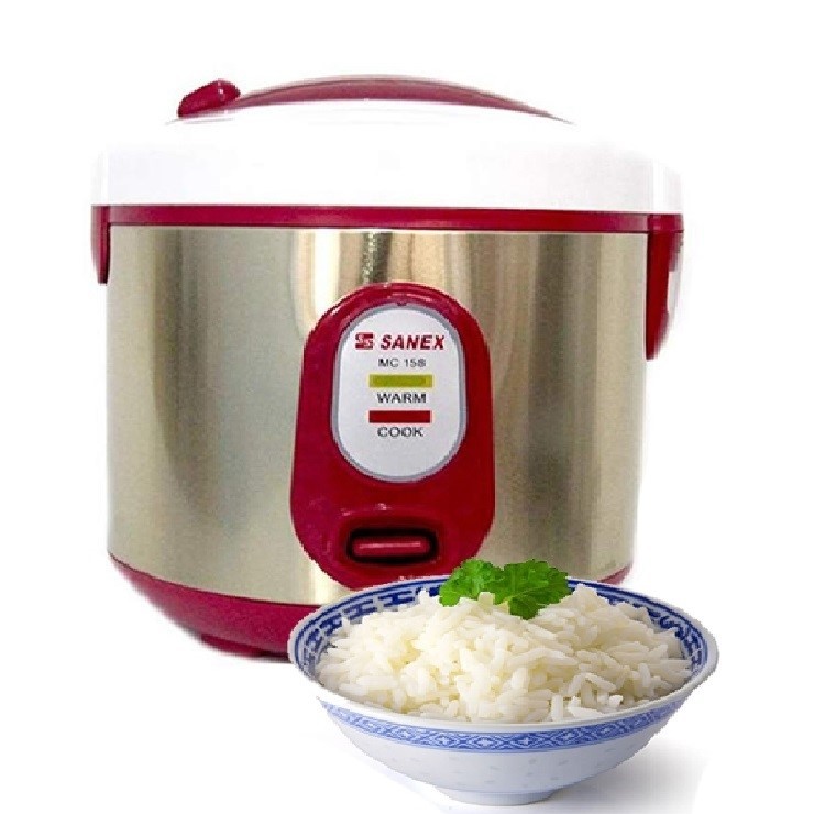 Magic com 3 in 1 Rice Cooker 1 Liter Sanex MC-158 / Penanak Nasi MC158