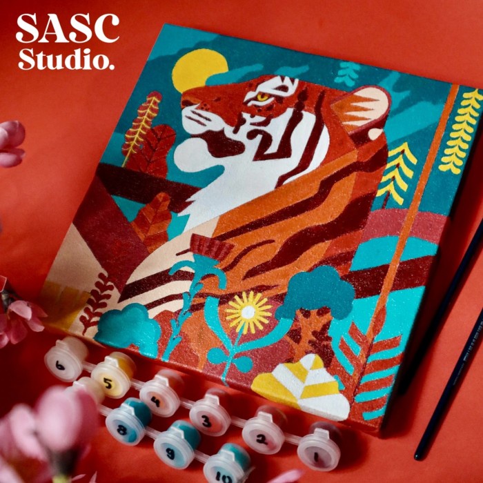 

Produk Terbaru Diy Painting By Number Tiger By Sasc Studio Chinese New Year 2022