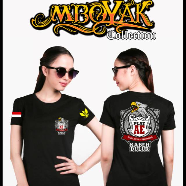 Kaos garuda plat AE lengan pendek hitam/ unisex/kaos distro/kaos premium