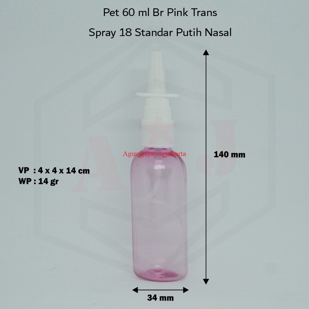 Botol 60 ml Pink Nasal Spray Putih