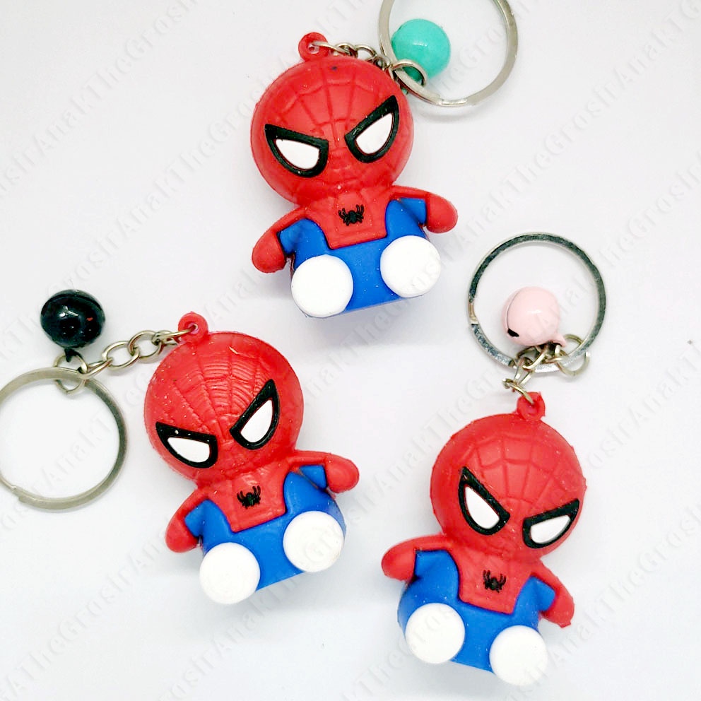 GANTUNGAN KUNCI 3D SPIDERMAN KERINCINGAN GANCI KERINCING