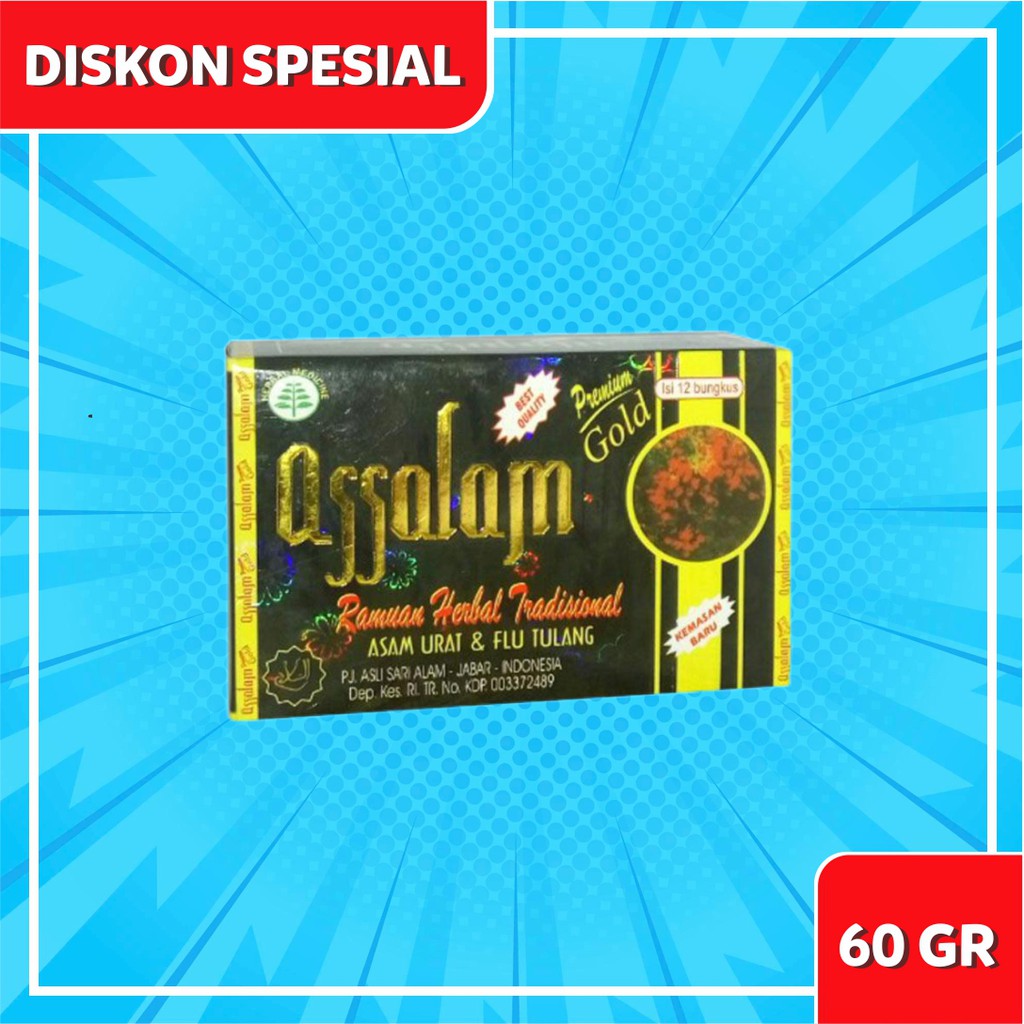 ASSALAM GOLD ASSALAM | GOLD PREMIUM ASSALAM | ASSALAM GOLD PREMIUM UNTUK ASAM URAT DAN PEGAL LINU