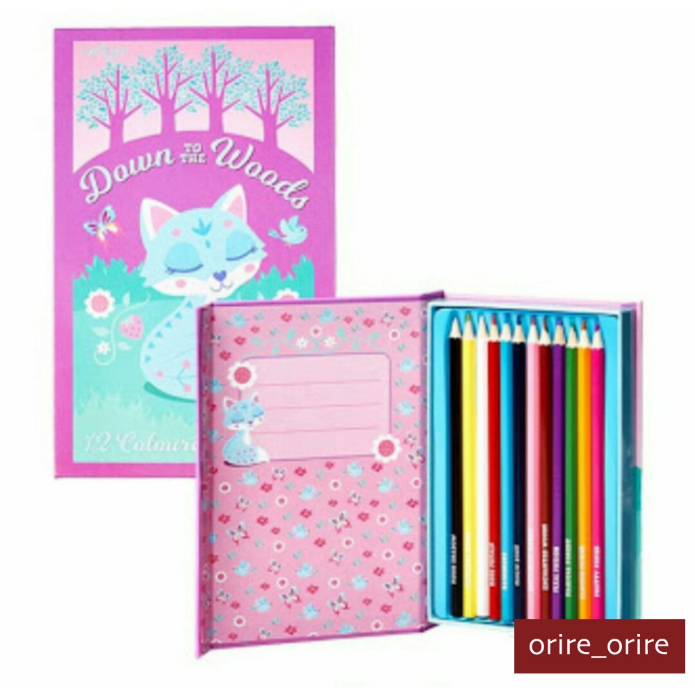 

[READY] Smiggle Colored Pencil Woodlands Pencil Book Pensil Warna Smiggle