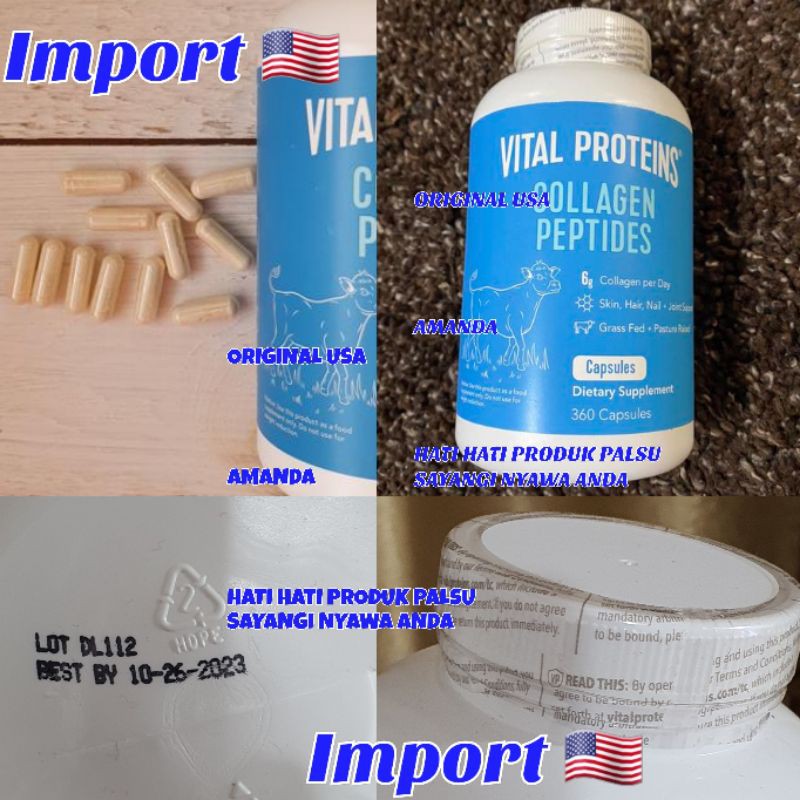 Vital Protein Collagen Peptides 360 Capsules