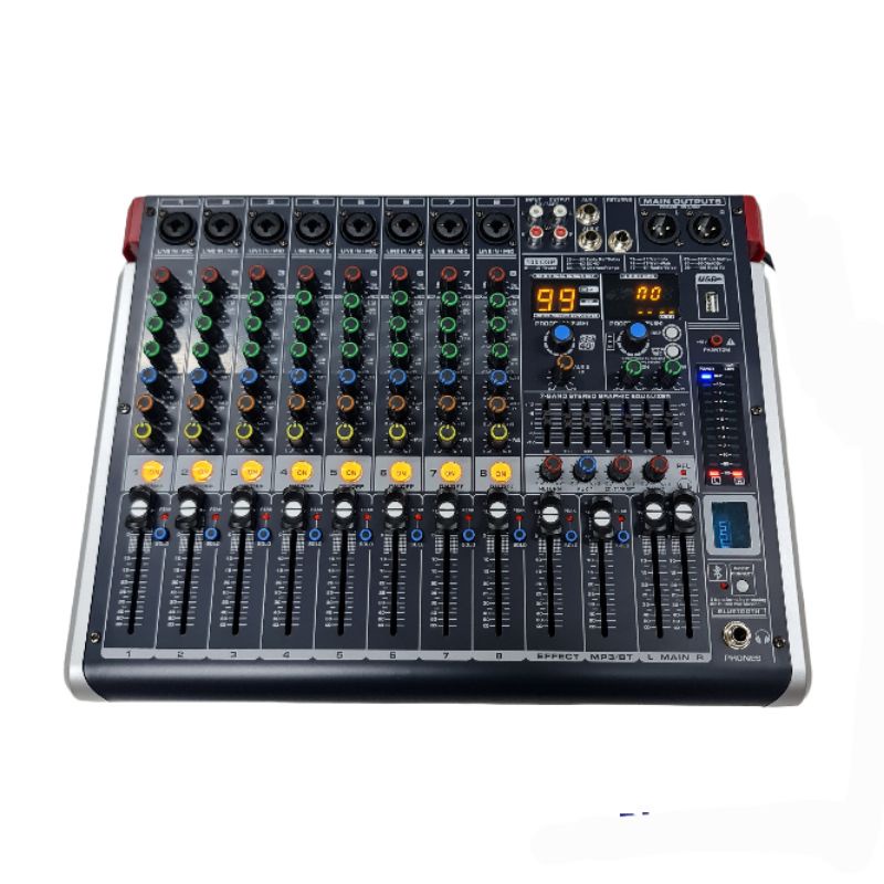 power mixer blackspider ED08 / ED 08 usb bluetooth 8 channel