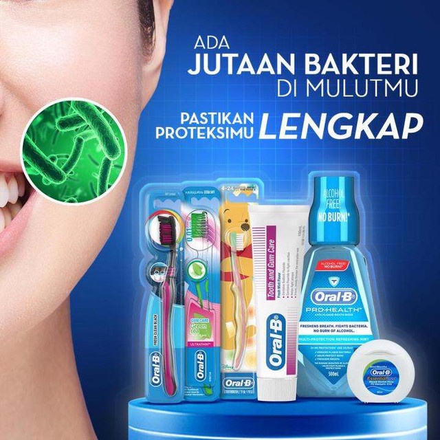 Oral-B Sikat Gigi Ultra Thin Green Tea 3s - Isi 6