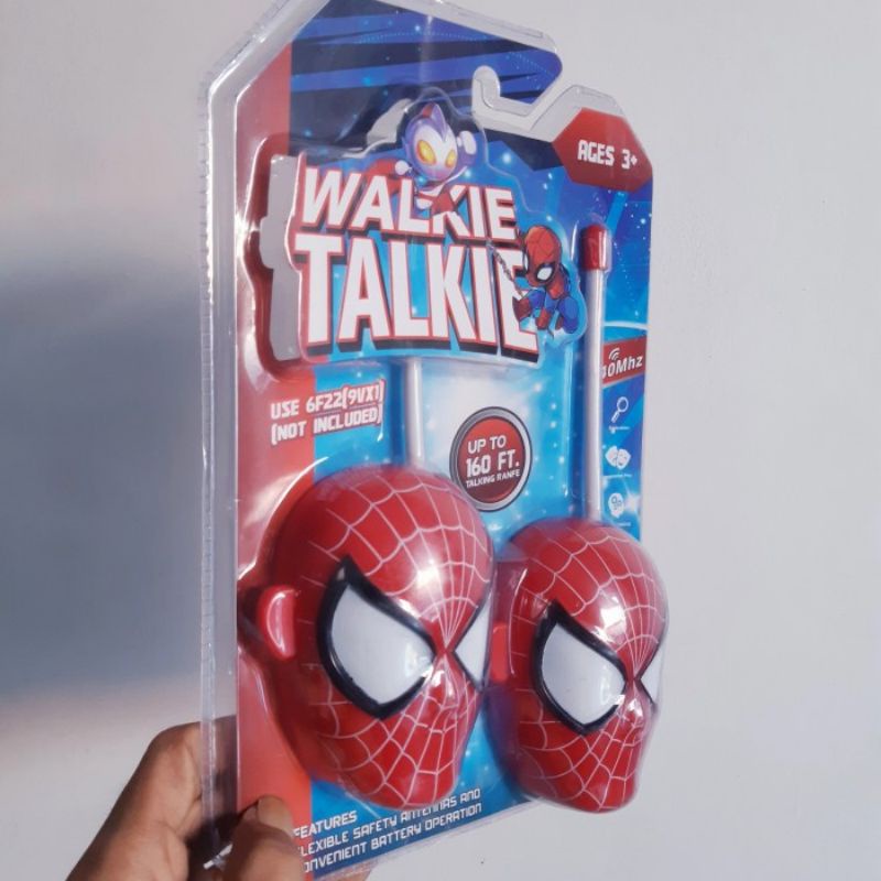 Mainan Walkie Talkie Spiderman - HT Handy Talk Anak Laki Perempuan