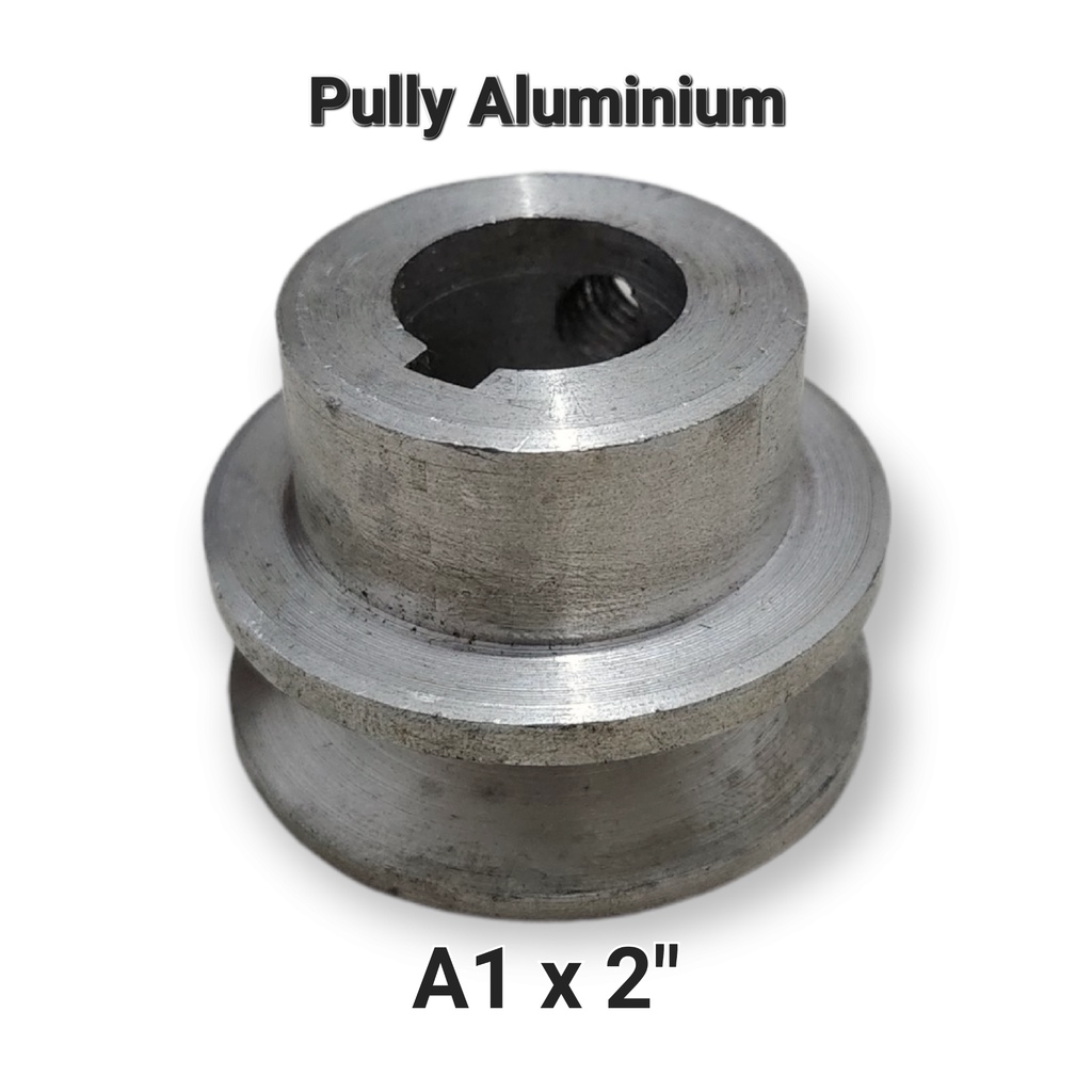 Pully aluminium A1 x 2 inchi pulli alumunium puly puli transmisi pulley