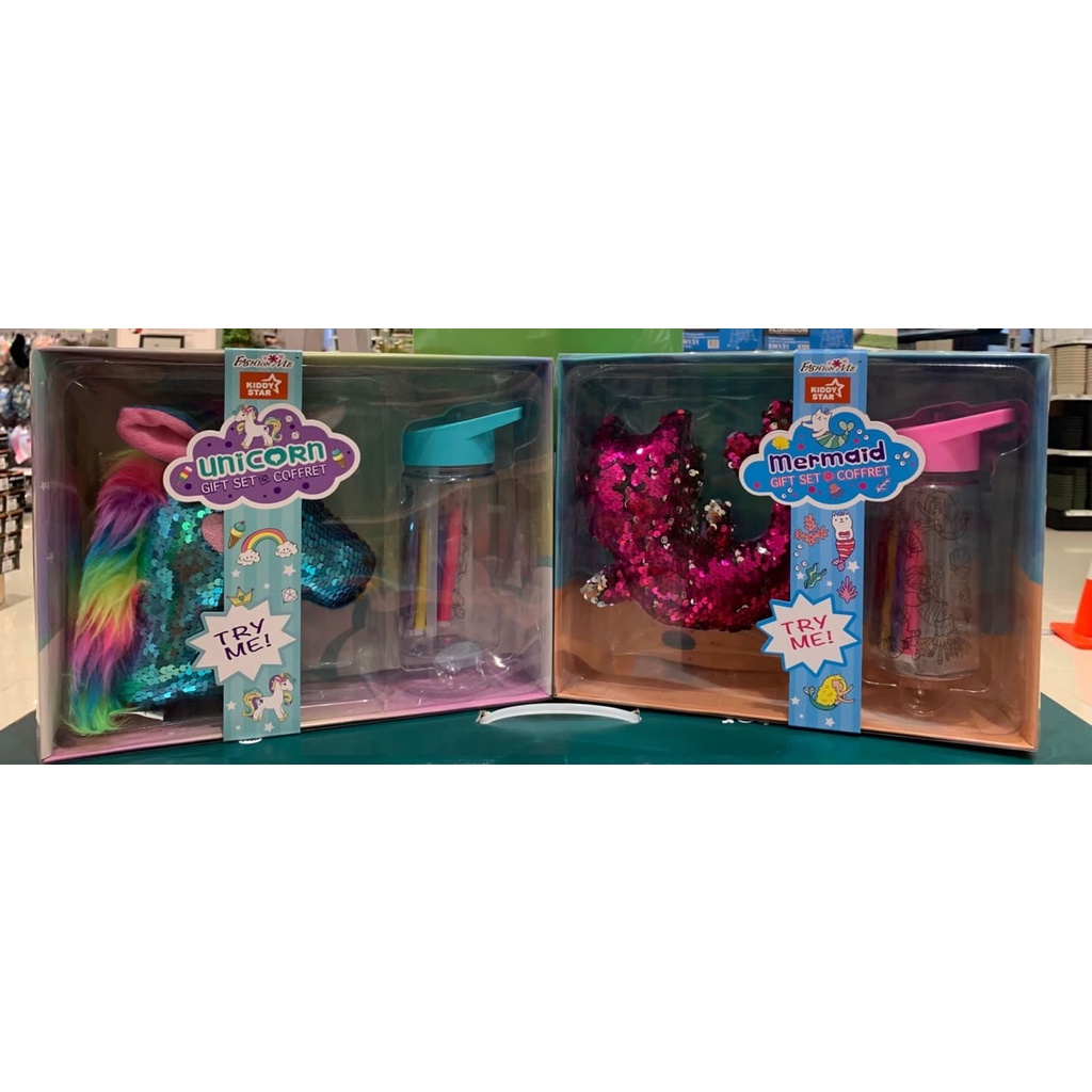 KIDDY STAR TUMBLR ANAK BISA DI WARNAI MERMAID / UNICORN / TEMPAT BOTOL MINUM ANAK / TUMBLR ANAK