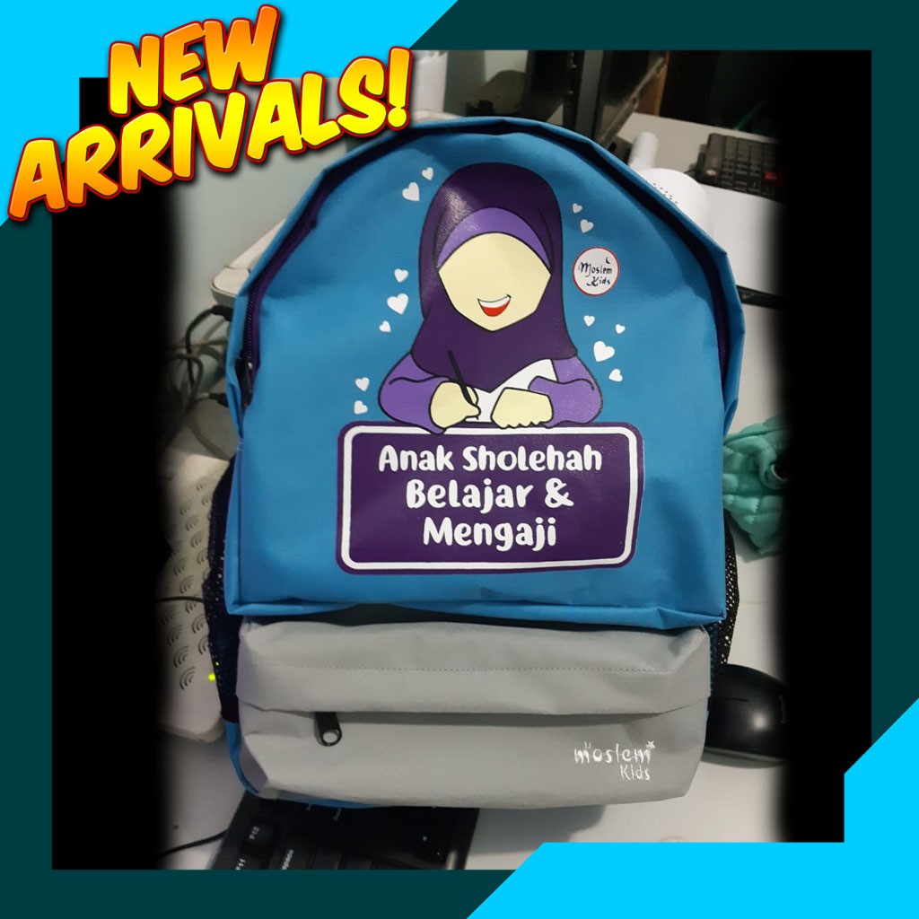 Tas Sekolah Anak Muslim SD SMP MK135 Backpack Large Moslem Kids