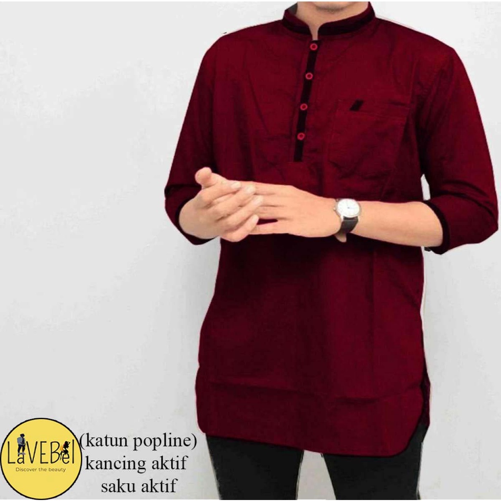 LVB Baju Koko Kurta Pakistan AGAM / Baju Pria / Atasan Muslimin / Atasan Muslim Pria / Uk.M-L-XL-XXL / LAVEBEL