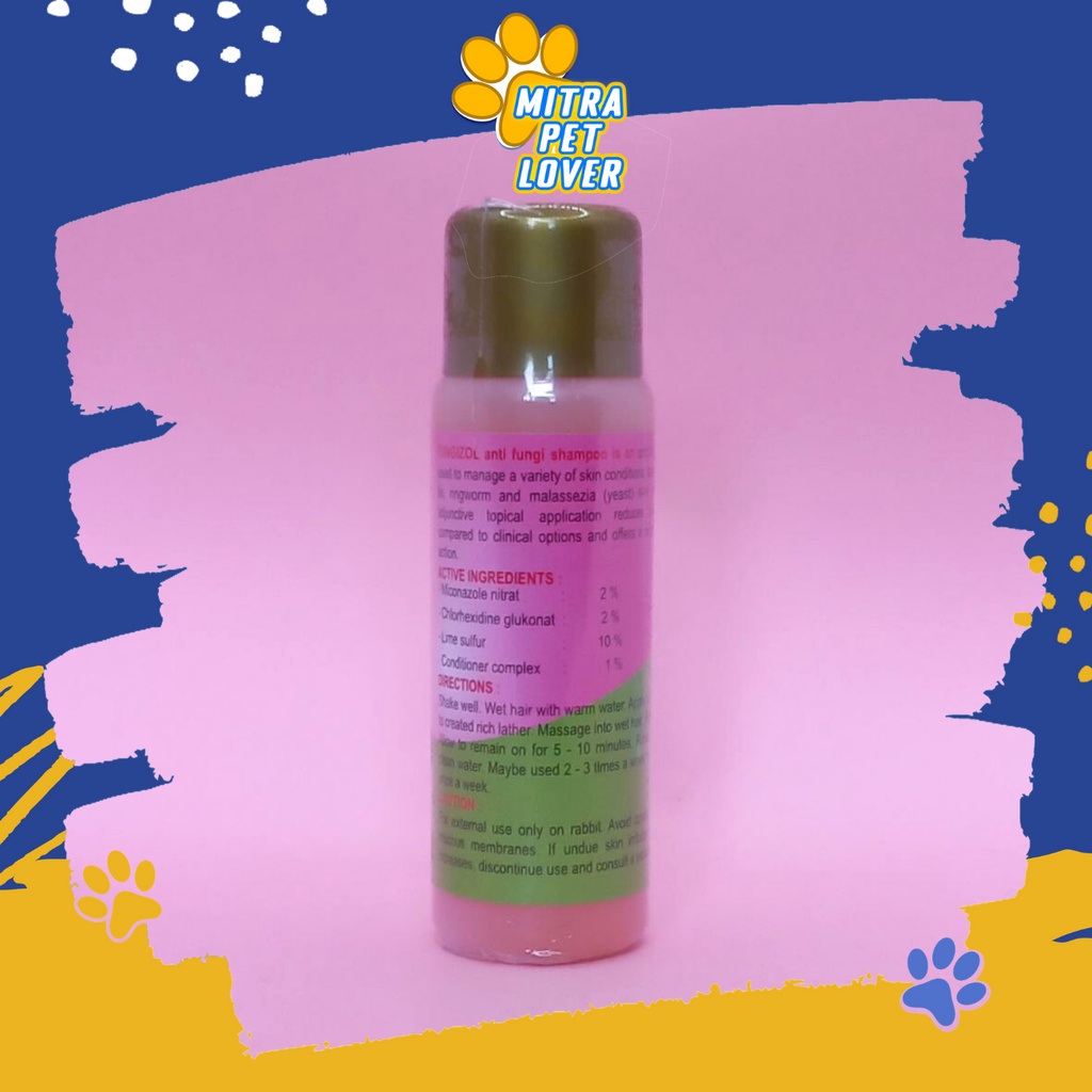 SAMPO ANTI JAMUR UNTUK ANJING - FUNGIZOL DOG SHAMPOO 125 ML ORIGINAL - LEMBUT WANGI SEHAT MENGHALUSKAN MELEMBUTKAN BULU CEGAH SAKIT KULIT - MURAH - PET ANIMAL HEALTHCARE AND VETERINARY TAMASINDO OBAT DAN VITAMIN HEWAN BINATANG PELIHARAAN MITRAPETLOVER