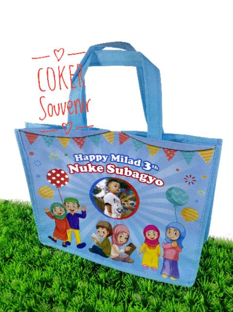 Jual Tas ultah / Goodie bag Ulang tahun anak / pesta syukuran Aqiqah tedhak sithen Suvenir Terlaris-2