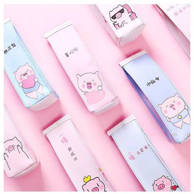 

Pencil case cute pig/ kotak pensil pig/ tempat pensil pig