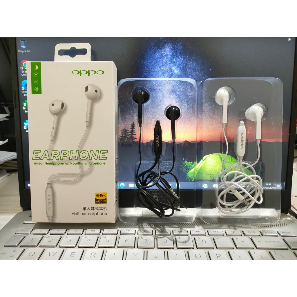 Handfree Original Oppo Vivo Earphone Original Oppo Vivo headset  Hf  Original Packing