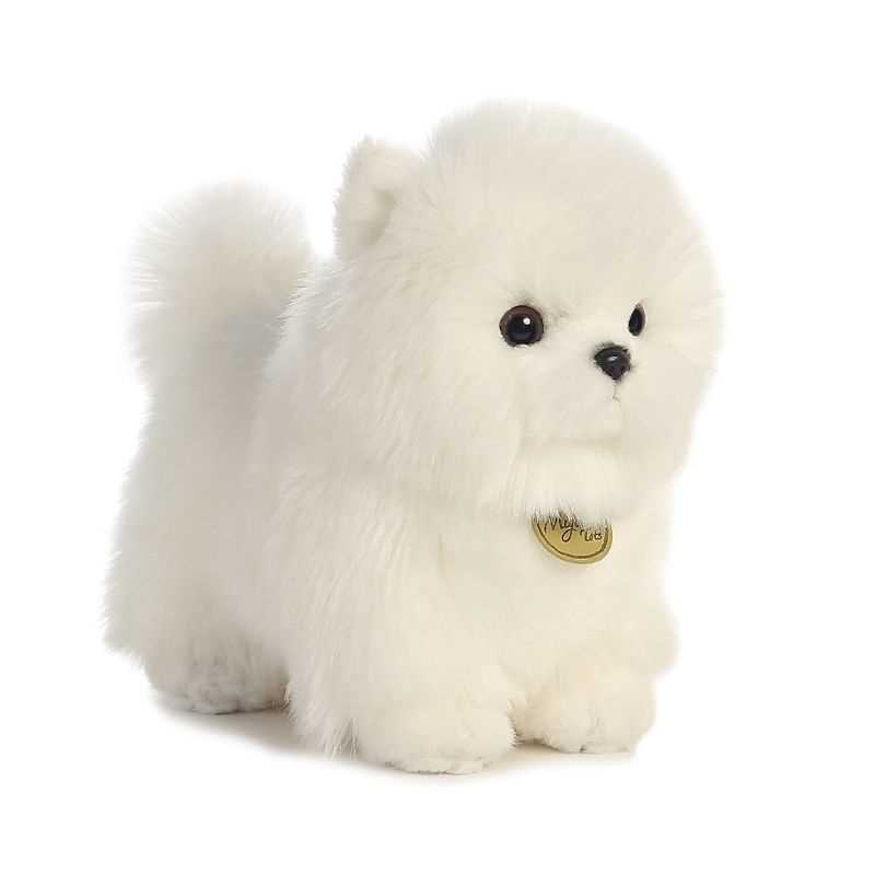 NEW Boneka Hewan Anjing Pom Mini (Mini Pomeranian Dog Stuffed Animal Doll)