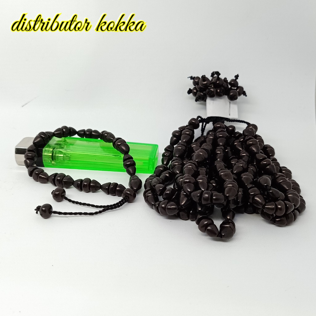 ( SUPER MURAH ) Harga grosir 10 pcs gelang Kokka kaukah tangkup halat donat hitam