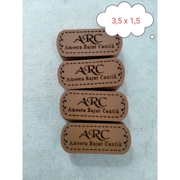 Label Bahan kulit sintetis