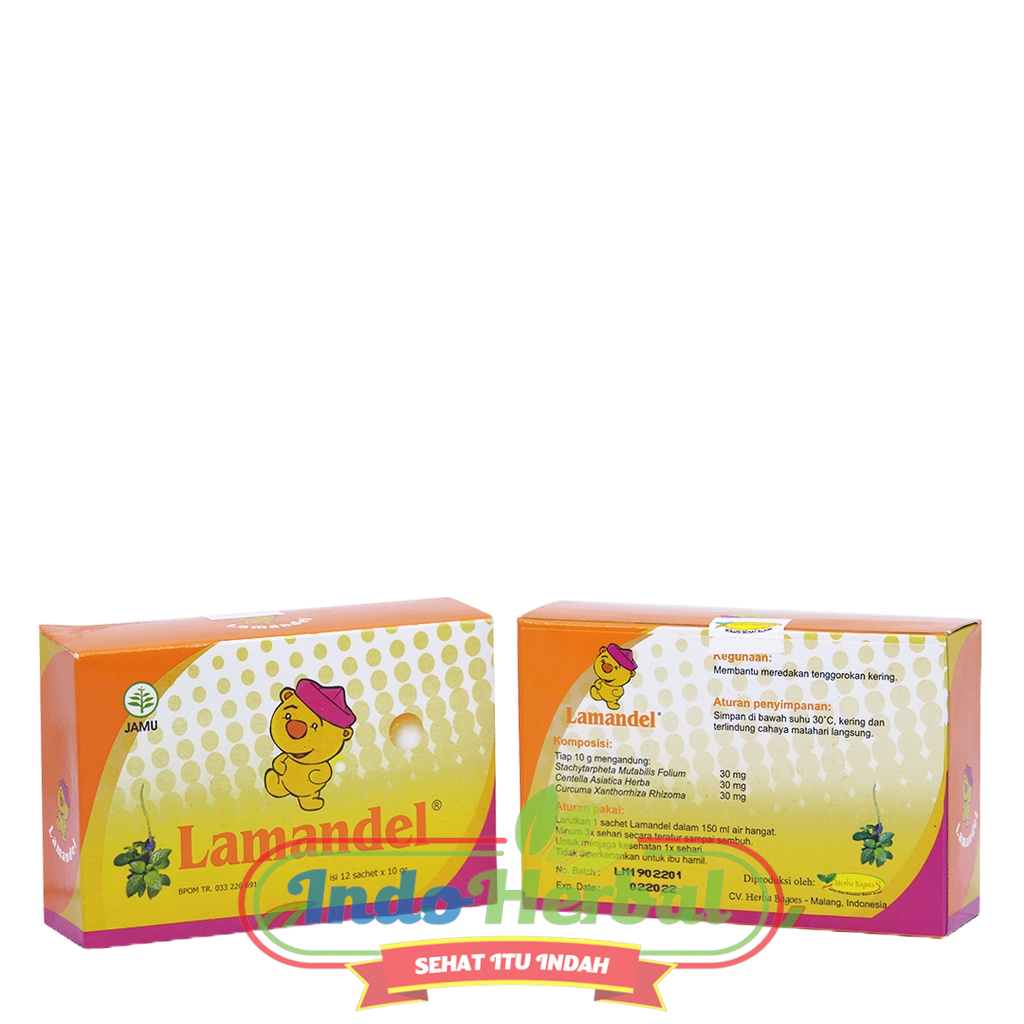 Lamandel Obat Amandel Kemasan Kotak / Sachet