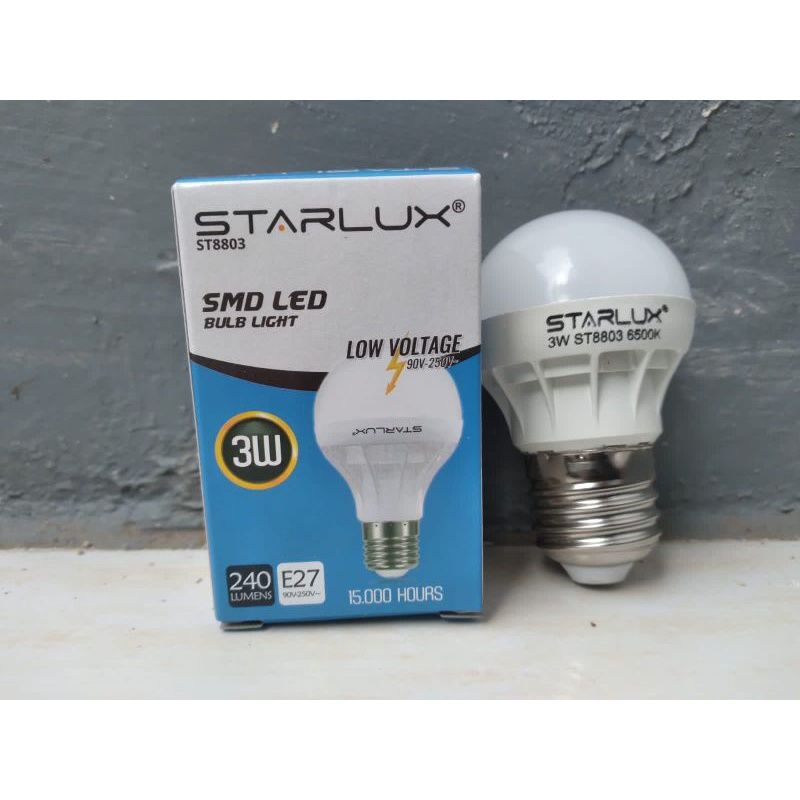 Lampu LED Murah 3 Watt Starlux / Pioline, Lamp LED