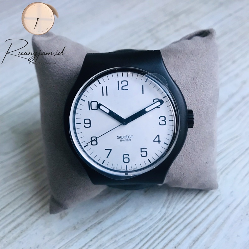 SWATCH XTRA LARGE BLACK WHITE #SWATCH #SWATCHSECOND #SWATCHORIGINAL