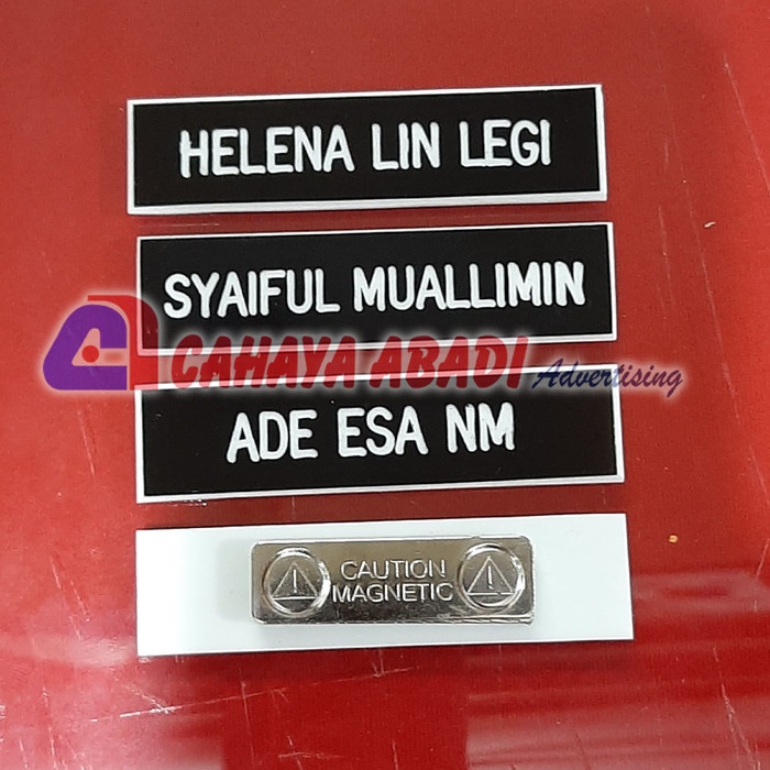 

Hemat Nama Dada Atau Name Tag Atau Papan Nama Grafir Limited