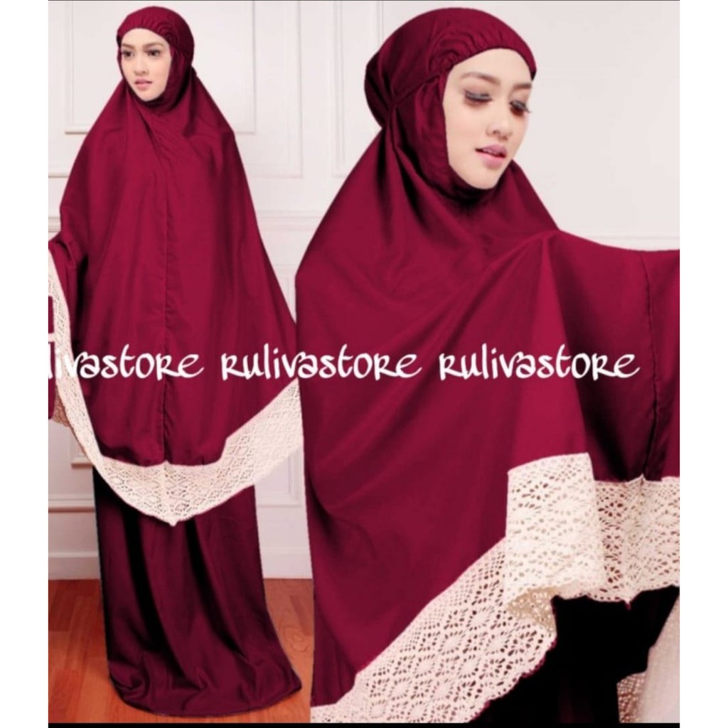 Mukena Renda Katun Rajut/Bahan Katun Mikro/bahan bagus lembut berkualitas/bisa bayar ditempat/COD
