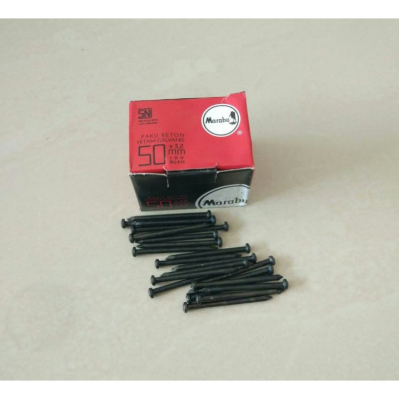 Paku Beton 5 cm hitam / Paku Beton marabu Hitam 50mm / Paku Beton 5 cm